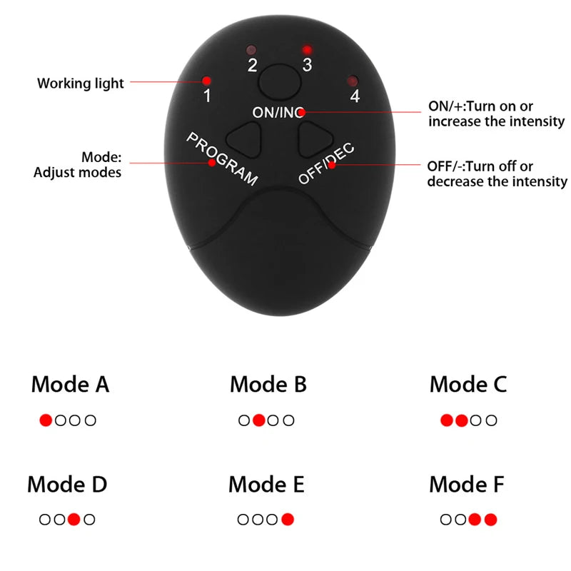 EMS Wireless Muscle Stimulator – Abs, Glutes & Hip Trainer