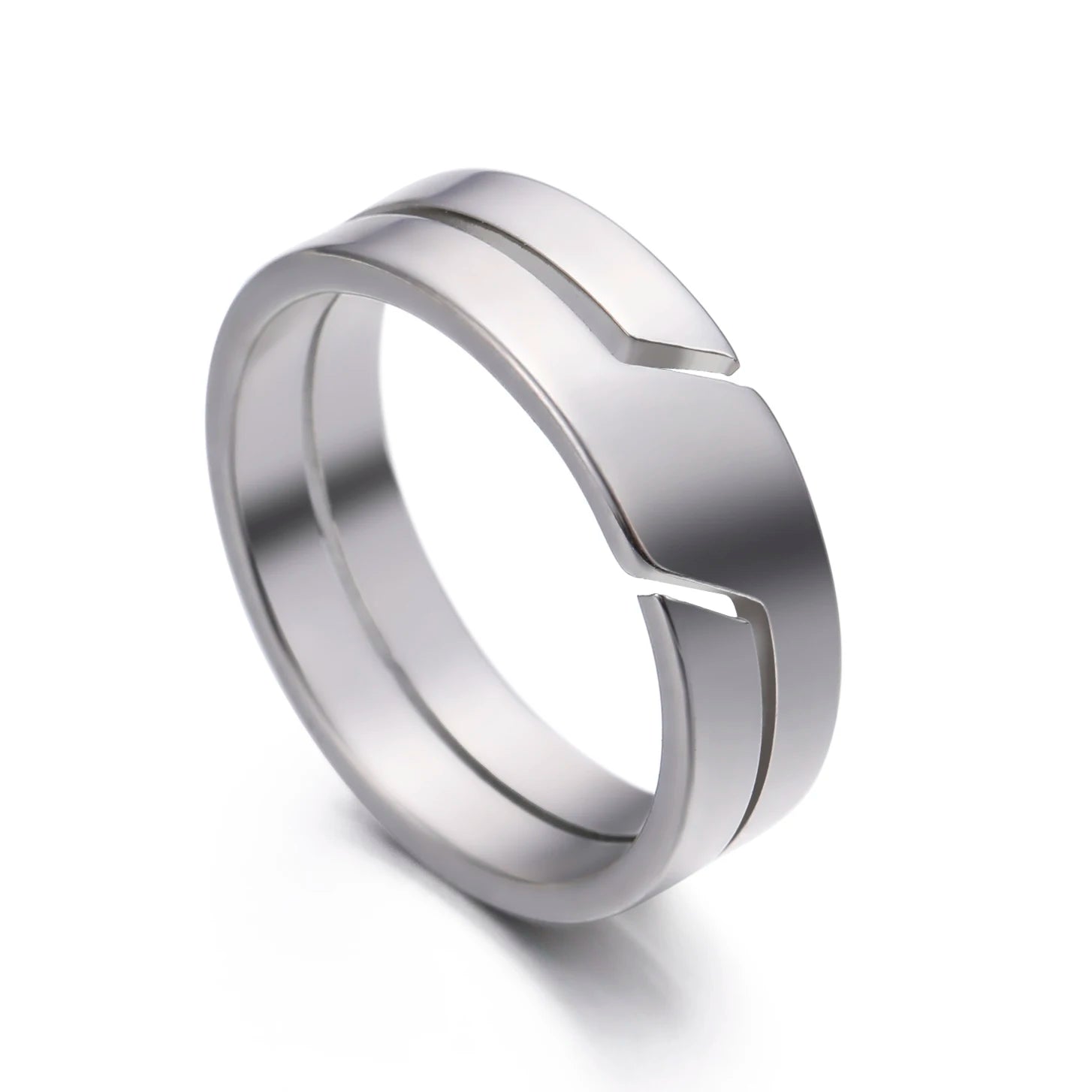Anillo de acero inoxidable Skyrim para hombres y mujeres, anillos de dedo casuales minimalistas negros, joyas de pareja 2025, regalo de boda para amantes