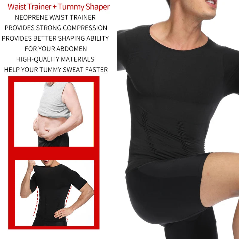Men's Slimming Body Shaper Vest — Posture Corrector & Waist Trainer