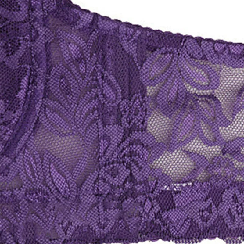 Women's Full Cup Lace Bra — Underwire, Adjustable Straps, B/C/D Cup, Sizes 34–46