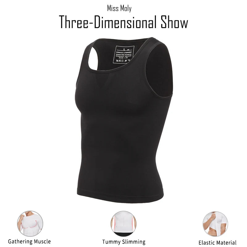 Men's Slimming Body Shaper Vest — Posture Corrector & Waist Trainer