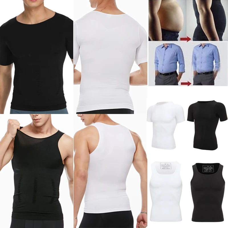 Men's Slimming Body Shaper Vest — Posture Corrector & Waist Trainer