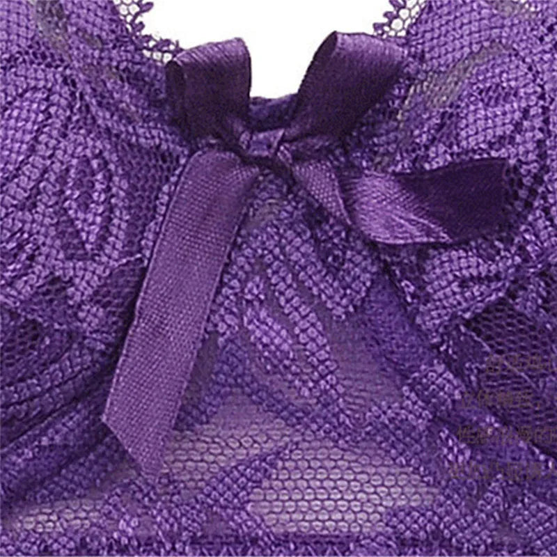 Women's Full Cup Lace Bra — Underwire, Adjustable Straps, B/C/D Cup, Sizes 34–46