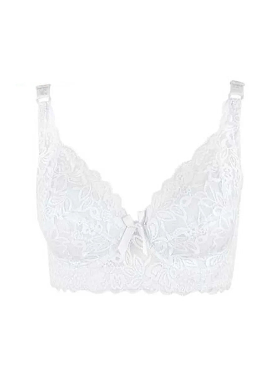 Women's Full Cup Lace Bra — Underwire, Adjustable Straps, B/C/D Cup, Sizes 34–46