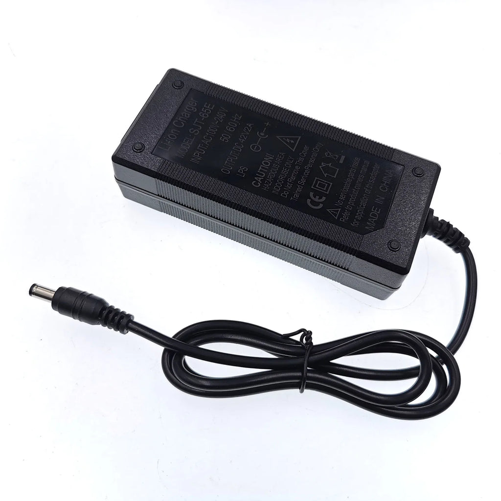 36V Lithium Battery Charger — 42V 2A Output, Universal 100-240V Input