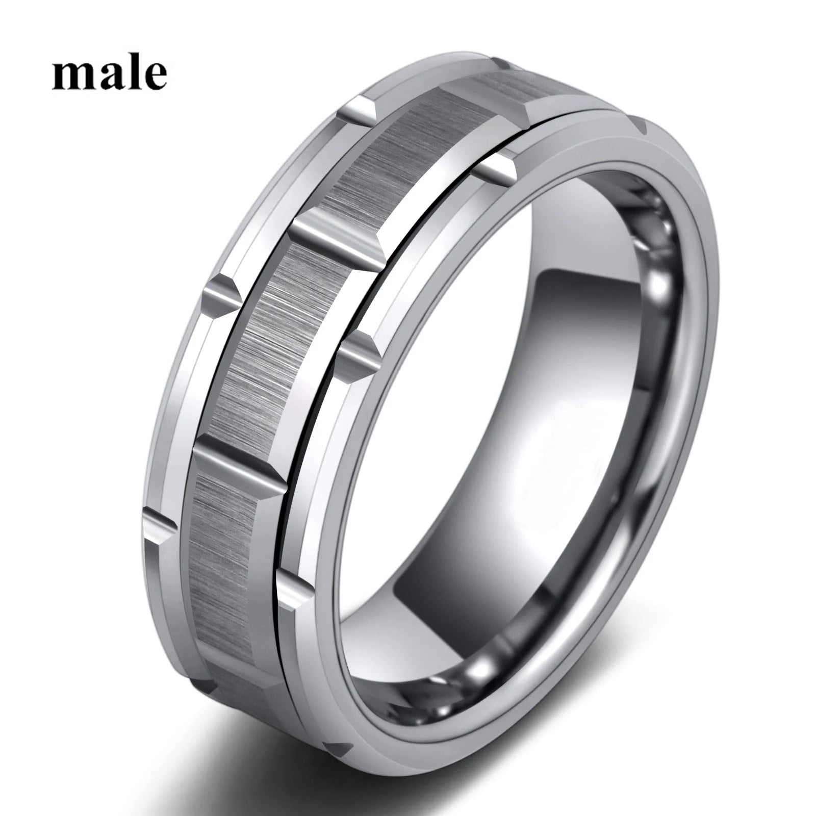 Charm Couple Rings – Red Rhinestone Women's & Celtic Dragon Men's Wedding Band Set