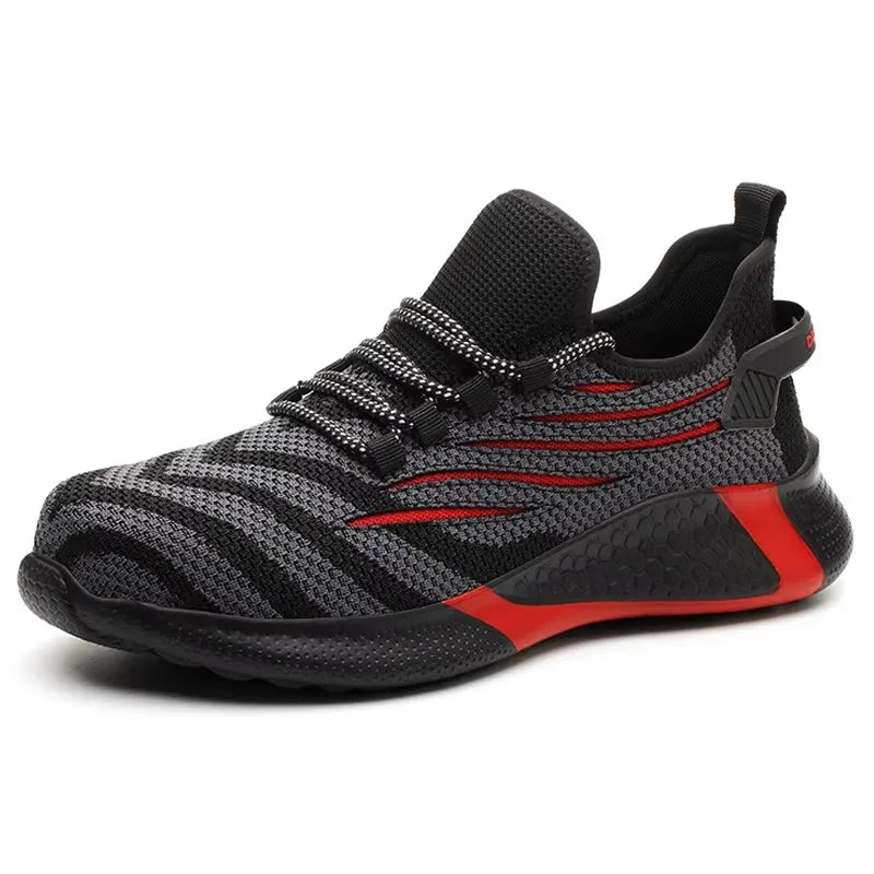 Women's Steel Toe Safety Sneaker – Colorful Knit Work Shoe