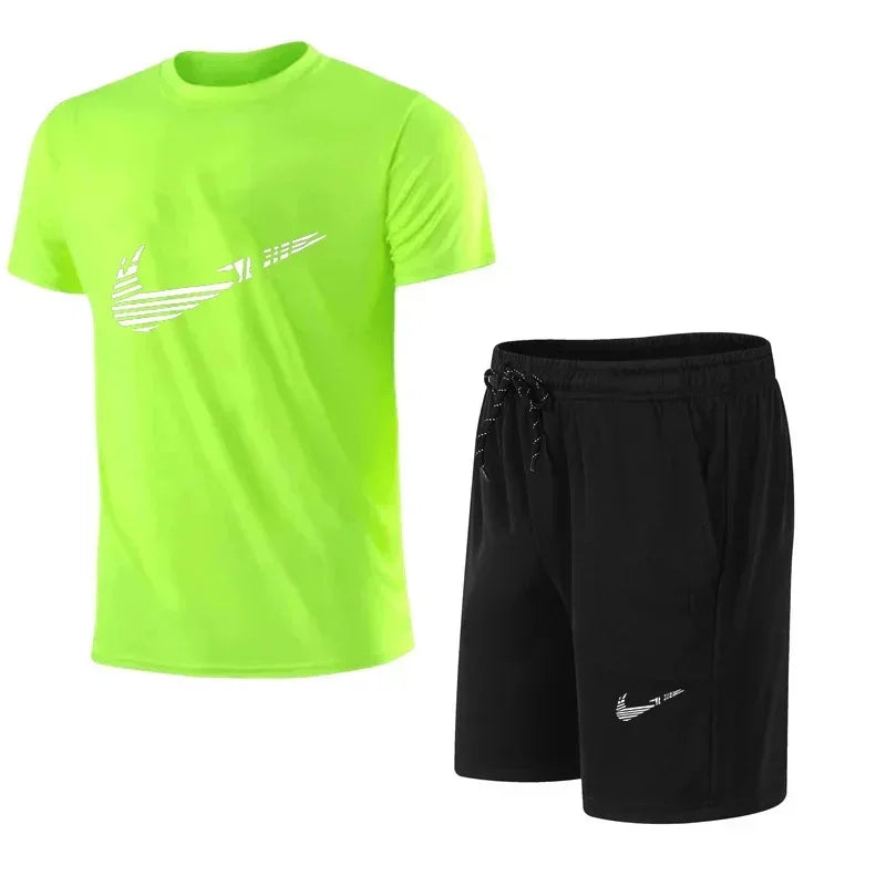 Men's Summer Tracksuit Set – T-Shirt & Shorts