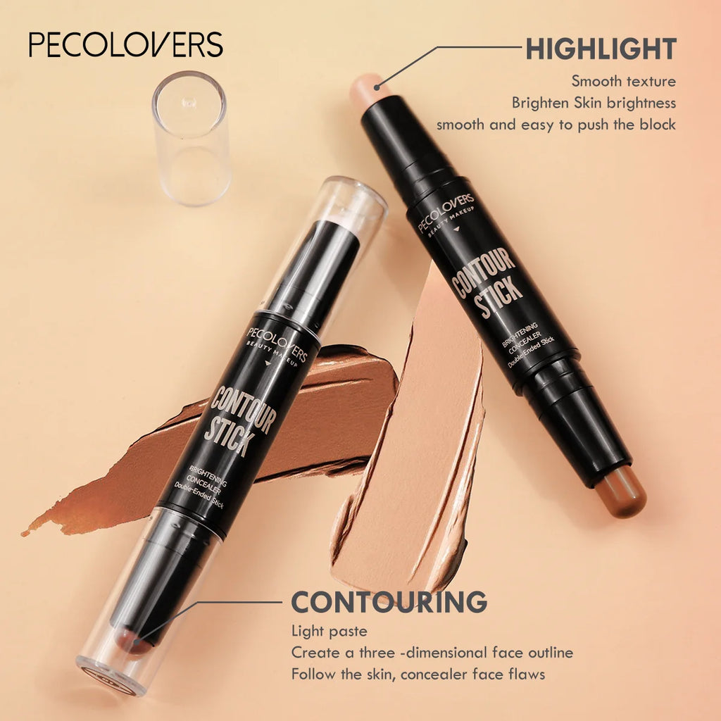 Double-Headed Contouring Stick — Concealer, Contour & Highlighter in One