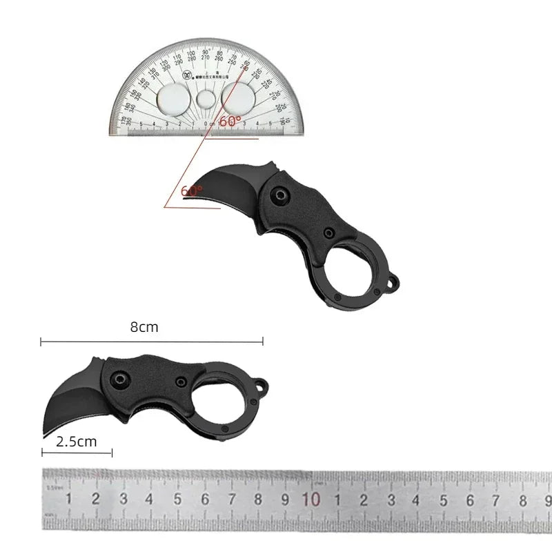 Mini Stainless Steel Keychain Pocket Knife — Portable EDC Multi-Tool