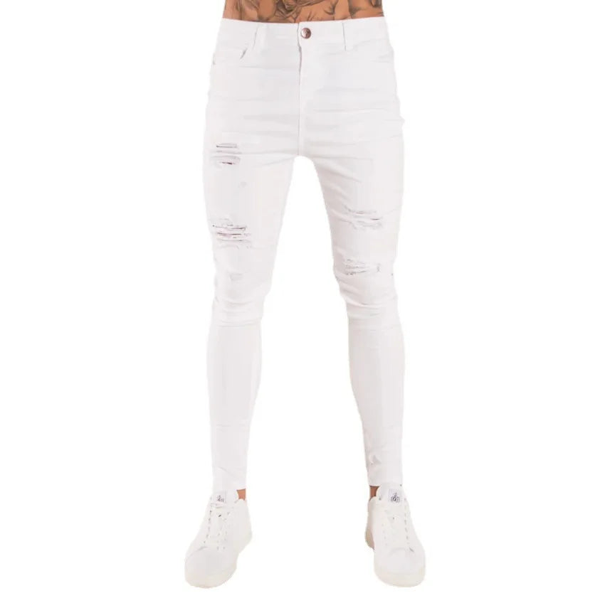 Men's Stretch Slim Jeans — Washed Vintage Denim