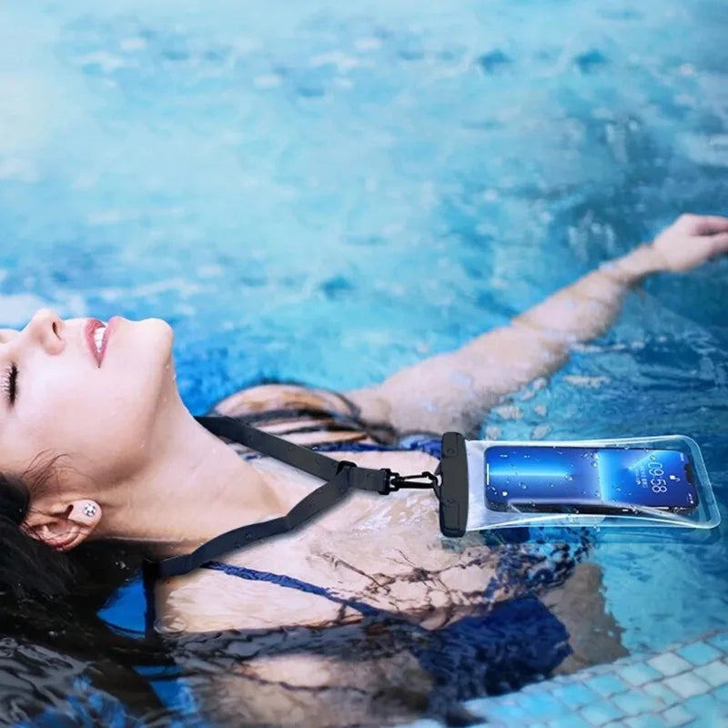 Universal Waterproof Phone Case for Swimming - Underwater Protector Pouch Cover Compatible with iPhone 11 12 13 14 15 16 pro - S