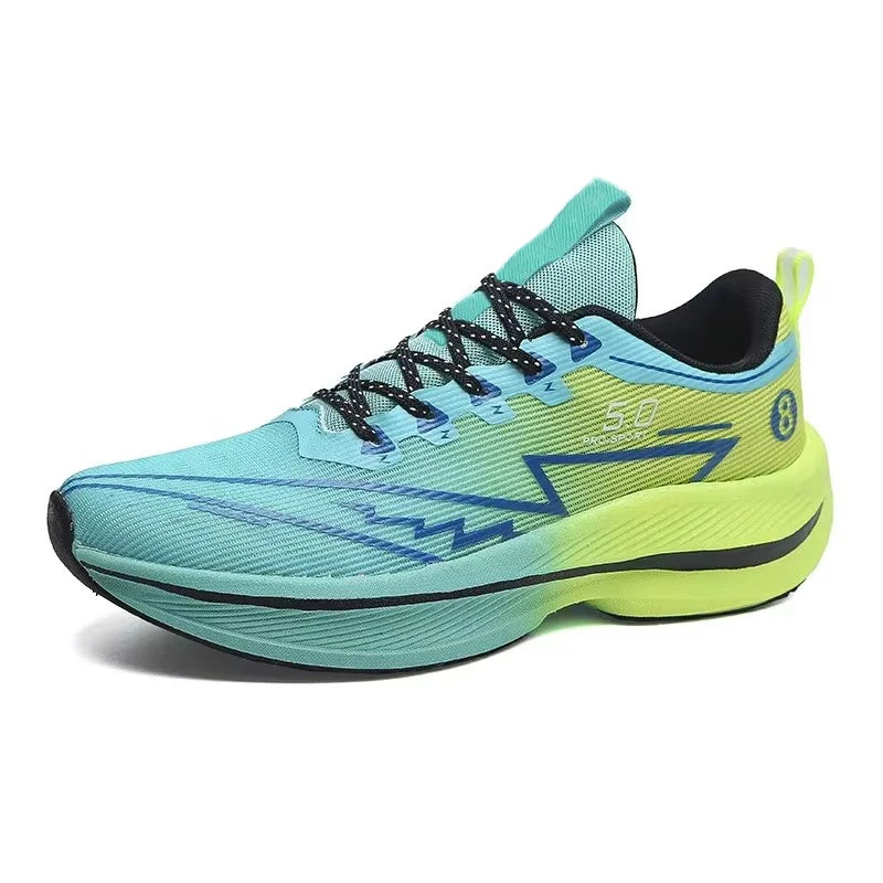 Men's Carbon Plate Running Shoes | Soft Cushion Anti-Slip Unisex Sneakers