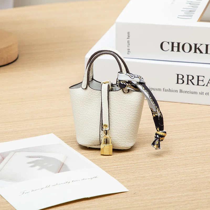 Mini Bucket Bag — Portable Earphone Case, Coin Purse & Small Accessory Bag