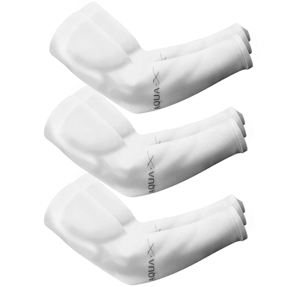 Ice Silk Sun Protection Arm Sleeves – 3 Pairs, Unisex