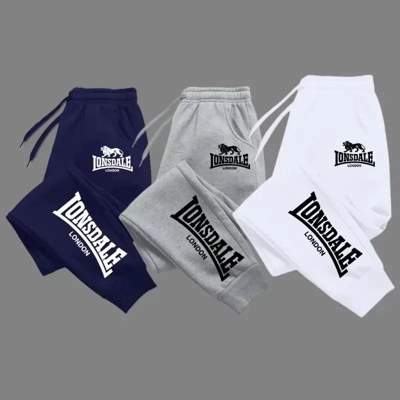 Men’s Printed Waffle Fleece Jogger Pants – Breathable Sport Sweatpants