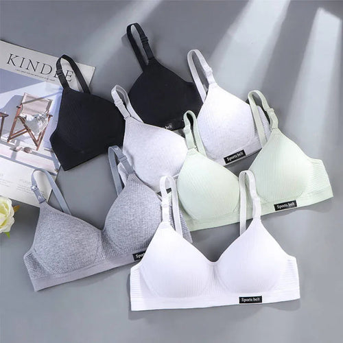 Sujetador inalámbrico para mujer, paquete de 3 – Sujetador cómodo diario sin costuras con relleno fino en forma de V