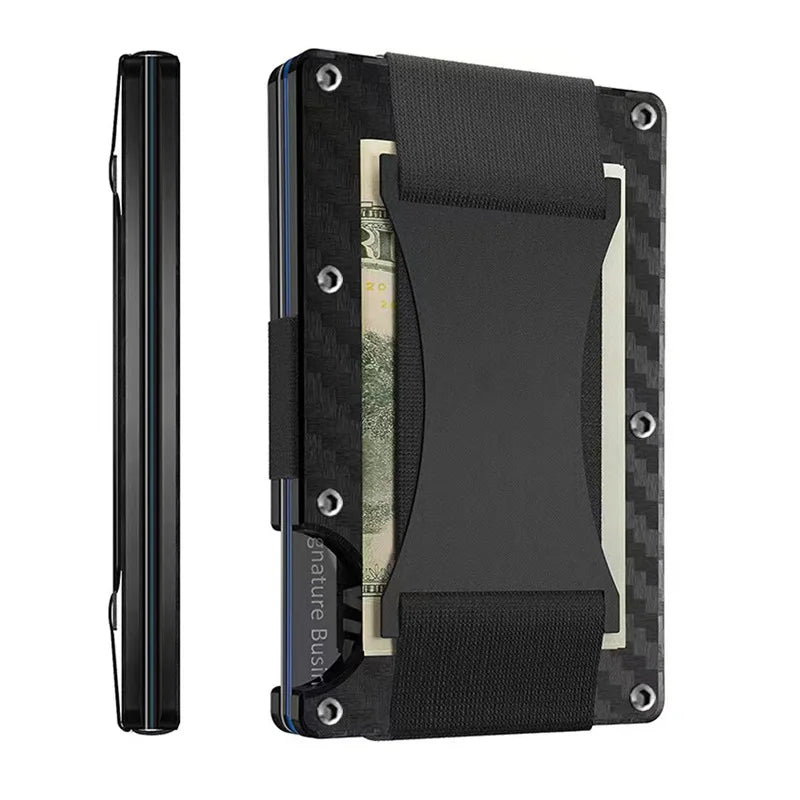 Forged Carbon Fiber Slim Wallet — Minimalist Card Holder & Organizer for Men