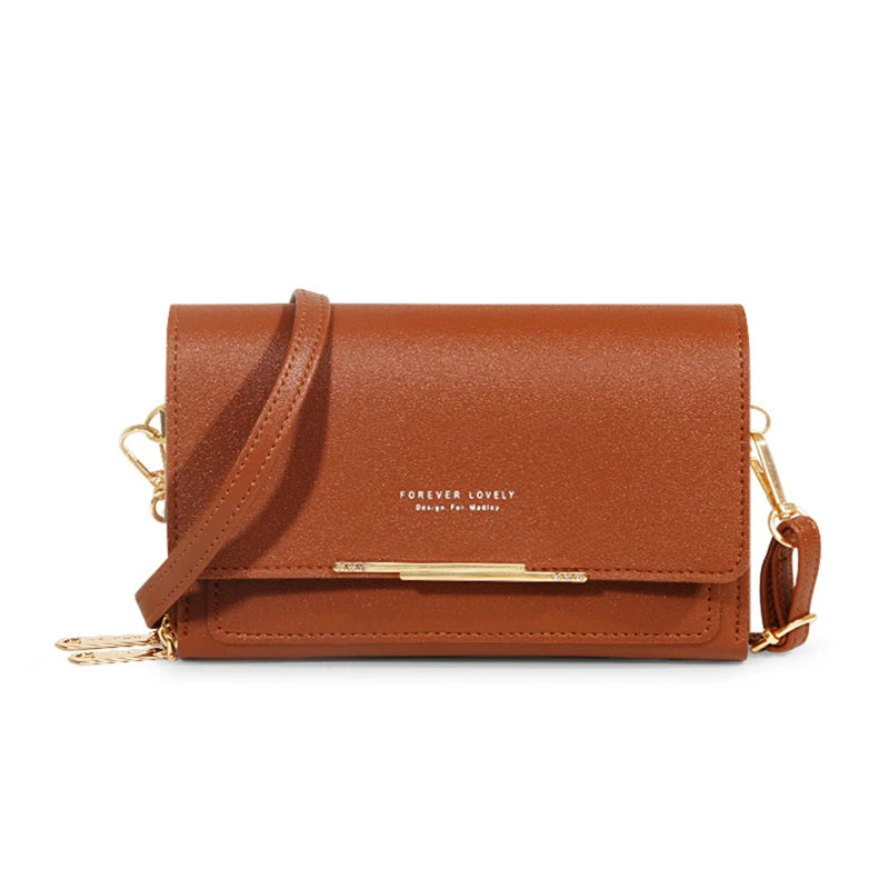 Korean Style Multi-Card Wallet Bag — Large Capacity Phone Pocket Shoulder Bag