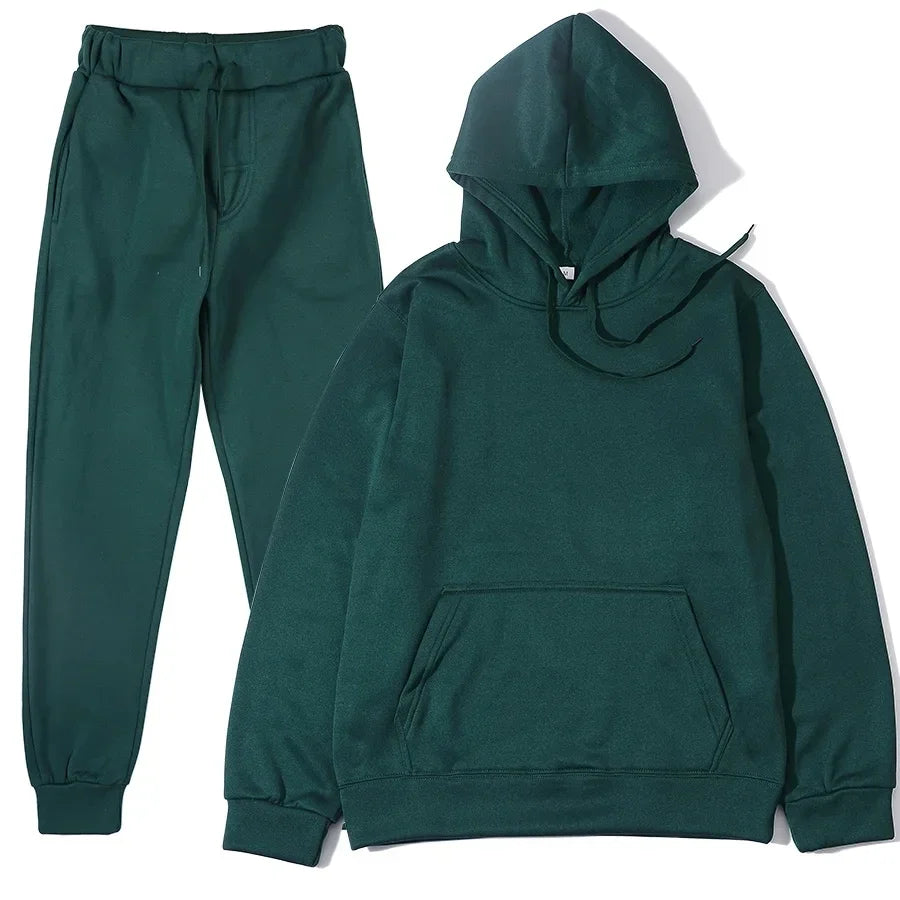 Fashion Hoodie & Sweatpants Tracksuit Set