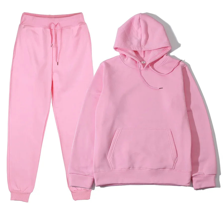 Fashion Hoodie & Sweatpants Tracksuit Set