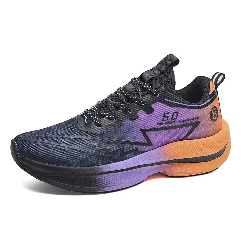 Men's Carbon Plate Running Shoes | Soft Cushion Anti-Slip Unisex Sneakers