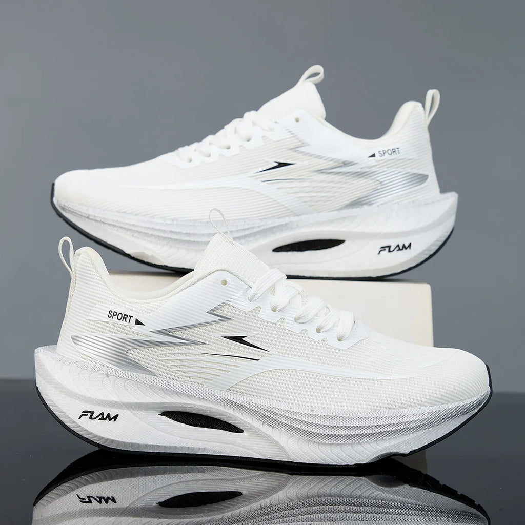 Men's Geometric Running Sneakers | Lightweight Breathable Athletic Shoes