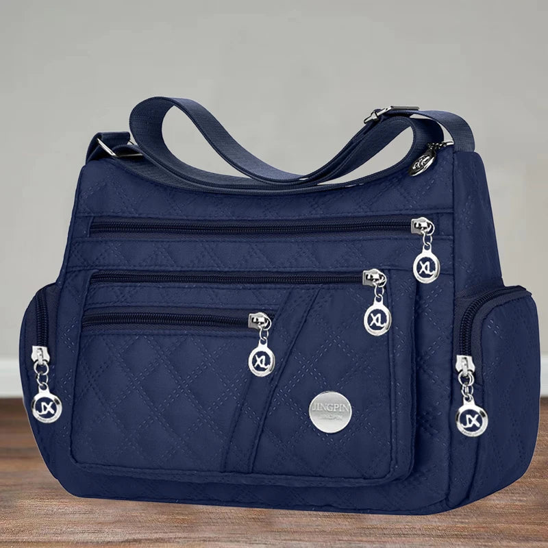 Oxford Nylon Crossbody Bag — Unisex Square Shoulder Bag