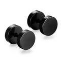 Punk Stainless Steel Hoop & Stud Earrings – Unisex Round & Cross Style