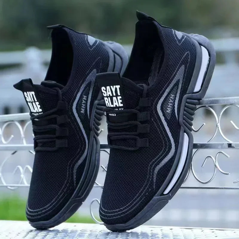 Men's Slip-On Fashion Sneakers | Breathable Non-Slip Gym & Walking Shoes