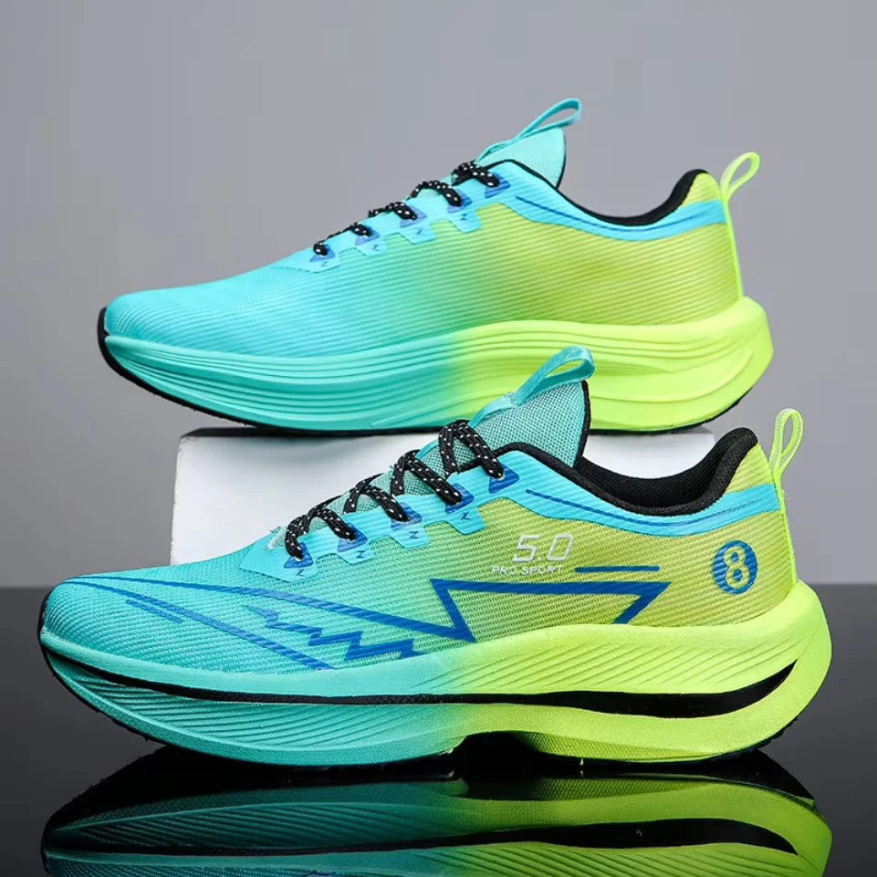 Men's Carbon Plate Running Shoes | Soft Cushion Anti-Slip Unisex Sneakers