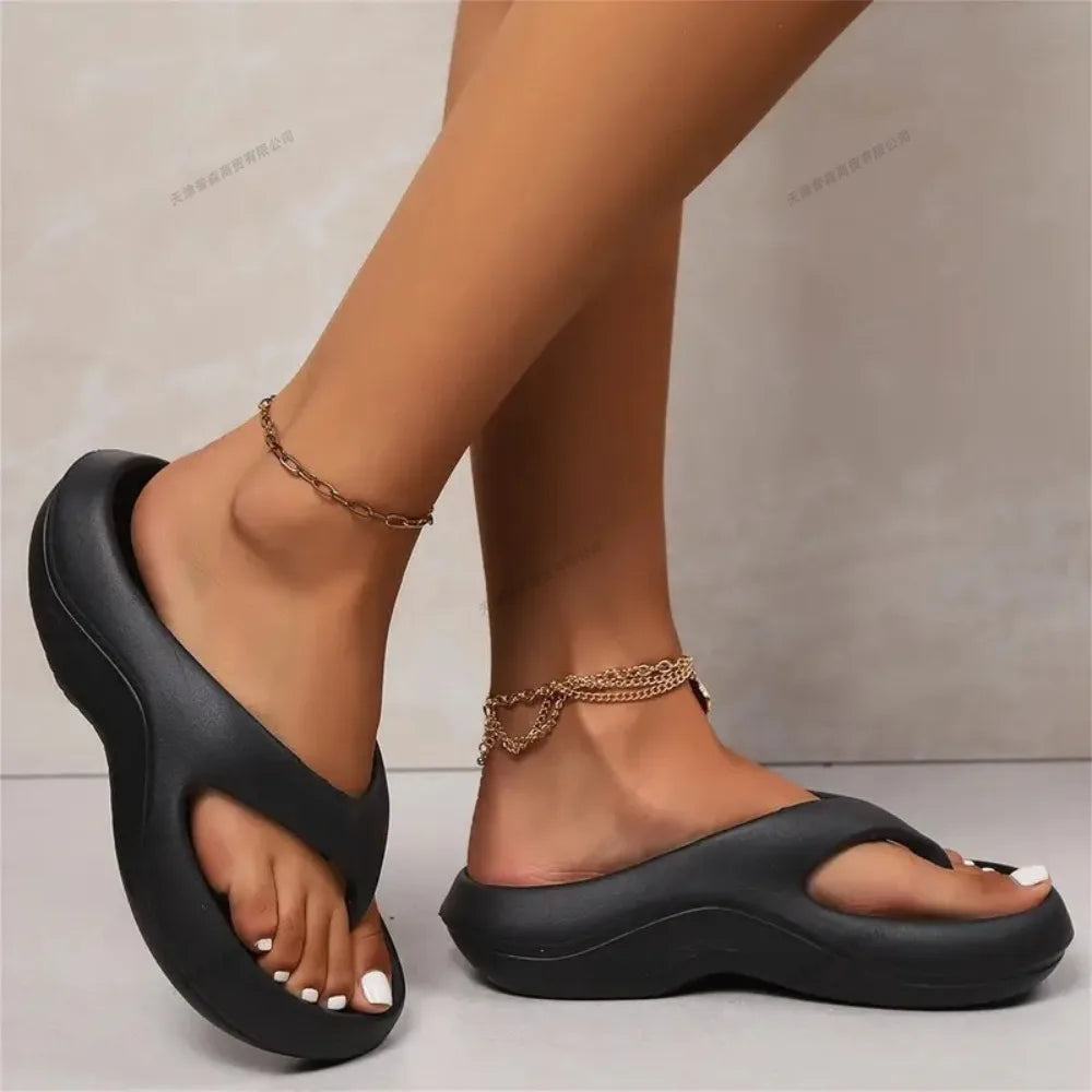 Women's Stylish EVA Flip Flops – Soft Anti-Slip Anti-Odor Summer Beach Sandals