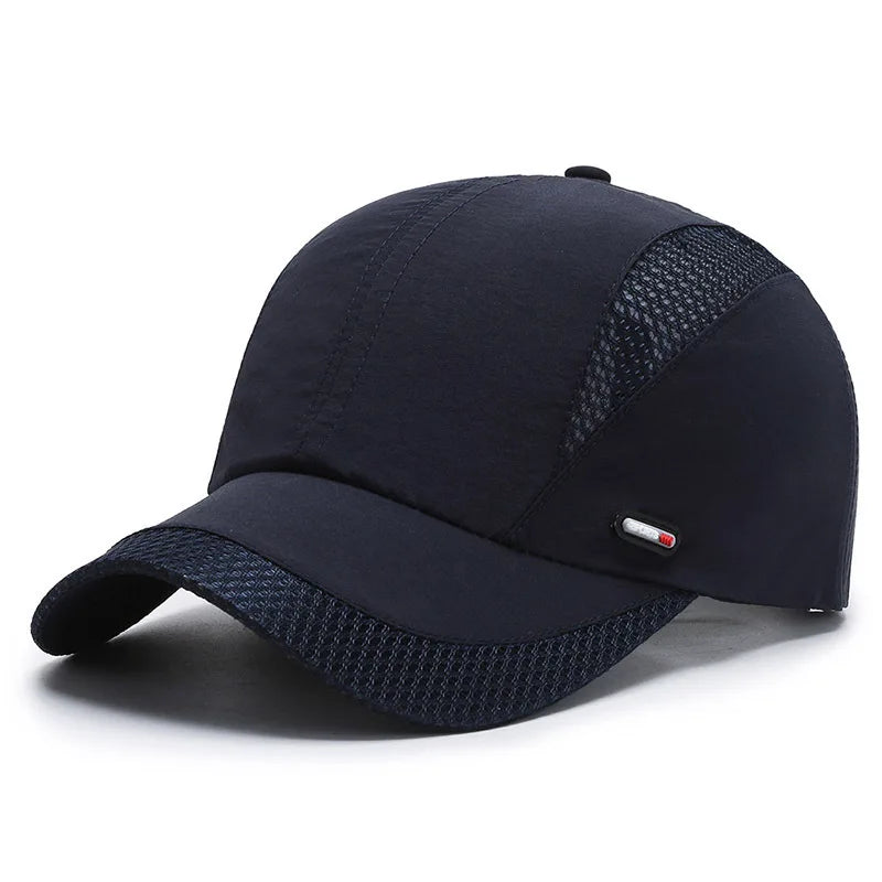Quick-Dry Baseball Cap - Adjustable, Moisture-Wicking Sun Hat for Outdoor Sports & All Seasons