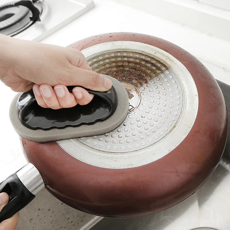 Magic Nano Emery Cleaning Sponge Brush – Multi-Surface Scrubber with Ergonomic Handle