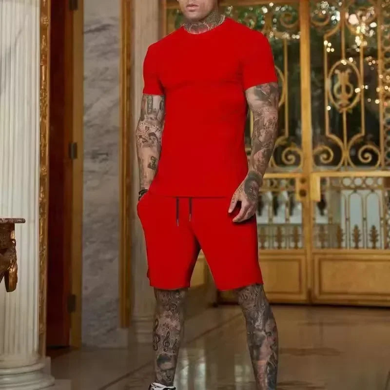 Men's Outdoor Sport T-Shirt & Shorts Set