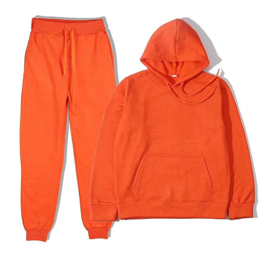 Fashion Hoodie & Sweatpants Tracksuit Set