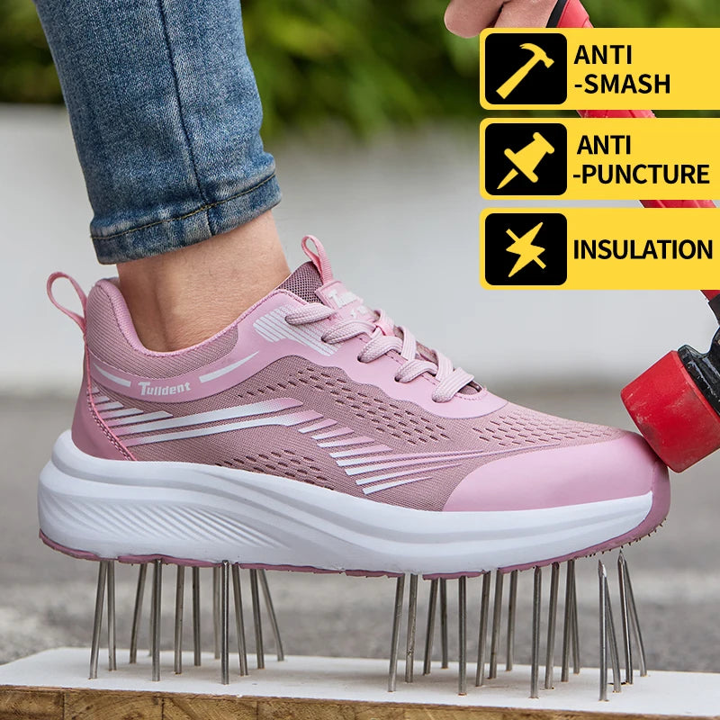 Women's Safety Sneaker – Lightweight Steel Toe Work Shoe