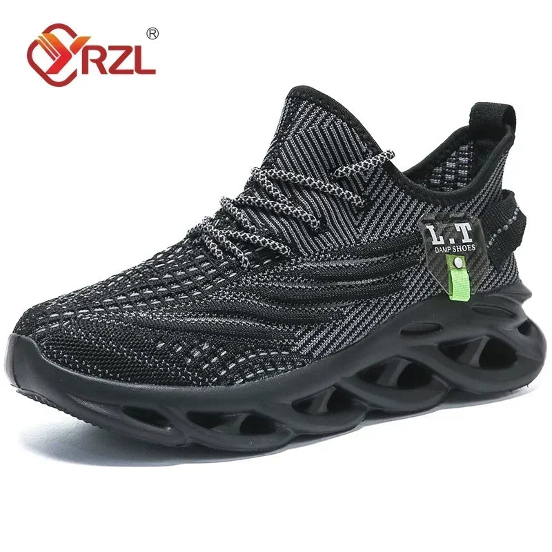 Men's Breathable Mesh Running Sneakers | Lightweight Shock-Absorbing Casual Shoes