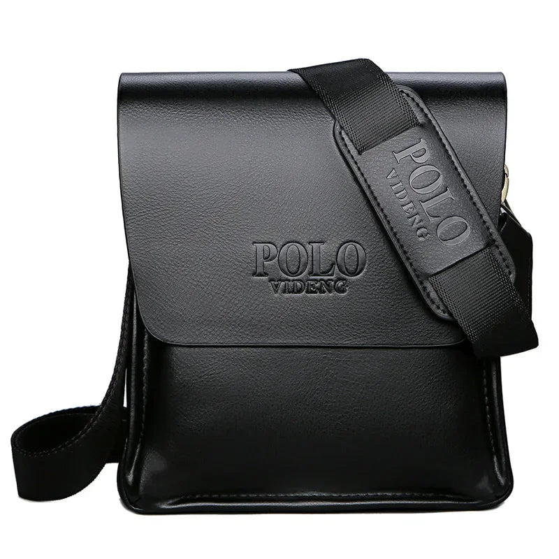 Men's Vertical Shoulder Bag — Casual Business Satchel Crossbody