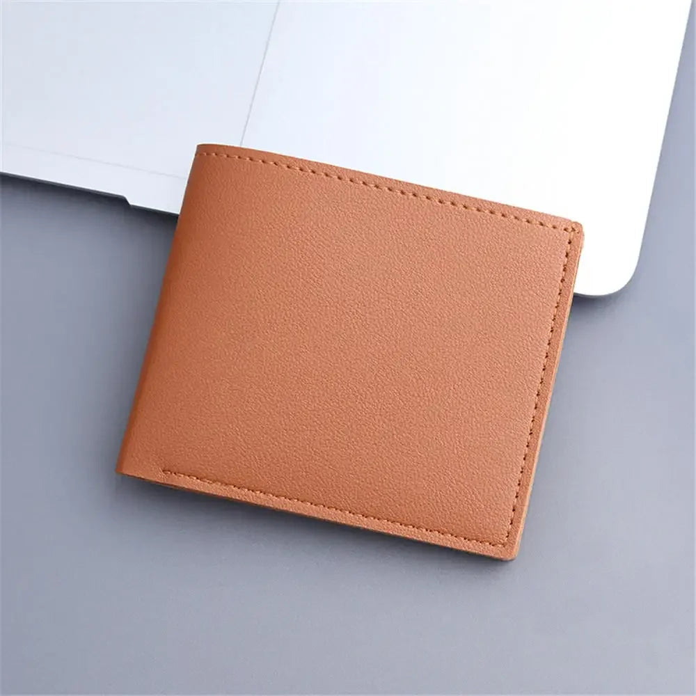 Men's Slim Canvas Card Holder Wallet — Mini Thin Coin Pouch & ID Holder