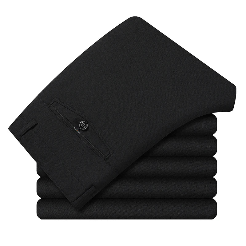 Men's Dress Straight Pants - Work Suit Trousers (29-40)