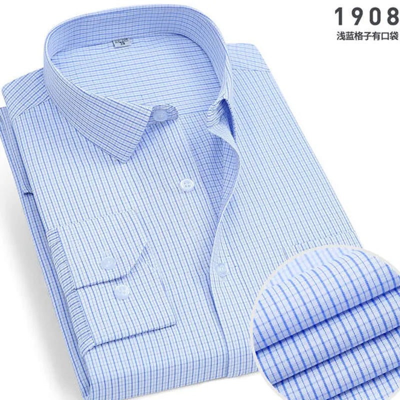 Men's Striped Slim Fit Long Sleeve Shirt