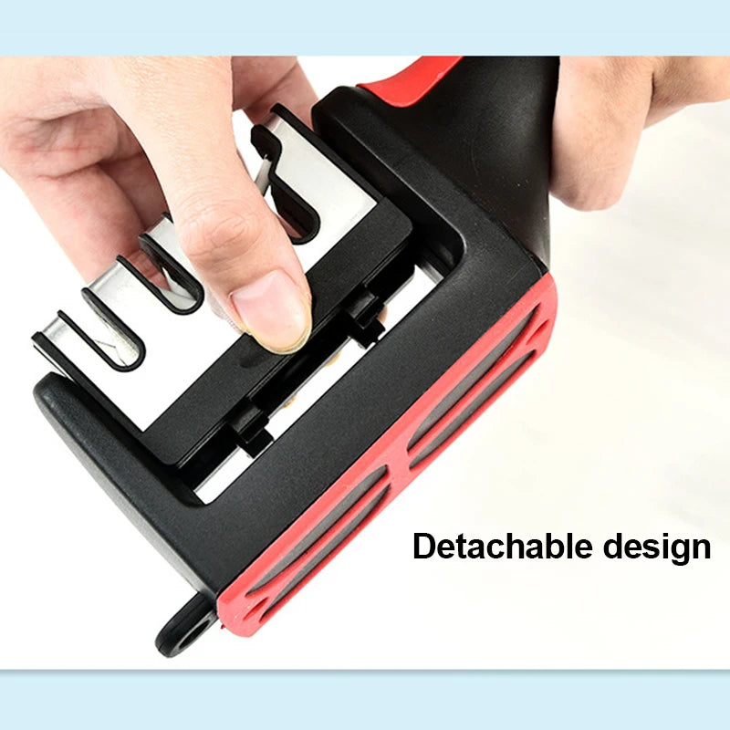 4-Segment Kitchen Knife Sharpener — Multi-Function Household Blade Sharpener