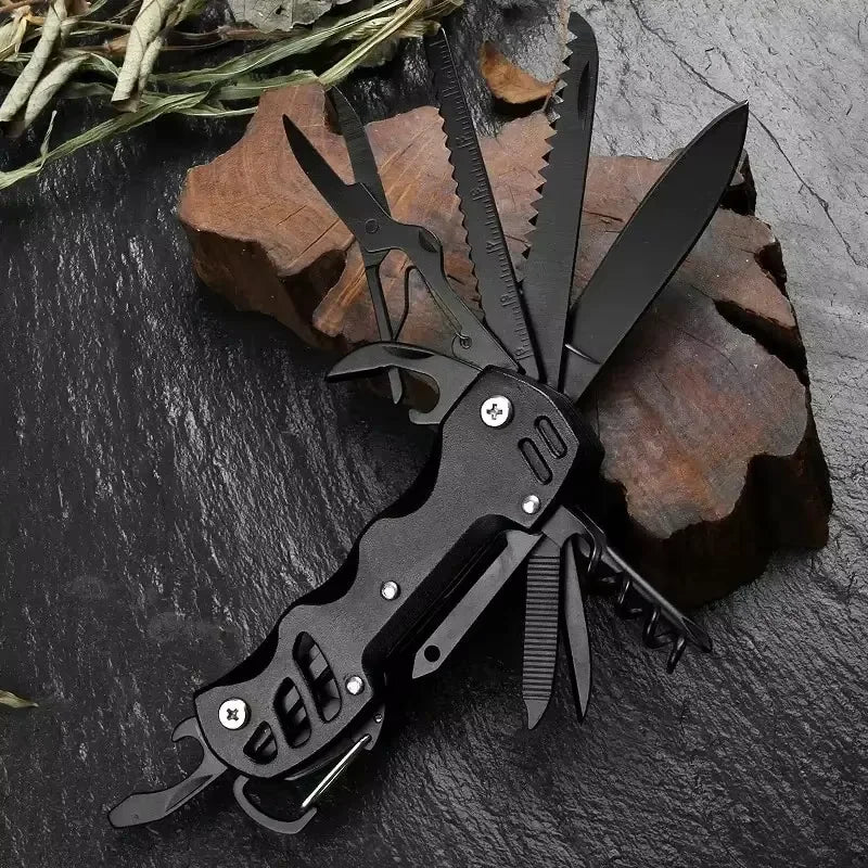 Folding Stainless Steel Pocket Knife – Spring Clip, 60mm Blade | Camping & EDC Survival