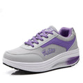 Women's Breathable Mesh Lace-Up Sneakers – Lightweight Cushioned Walking Shoes