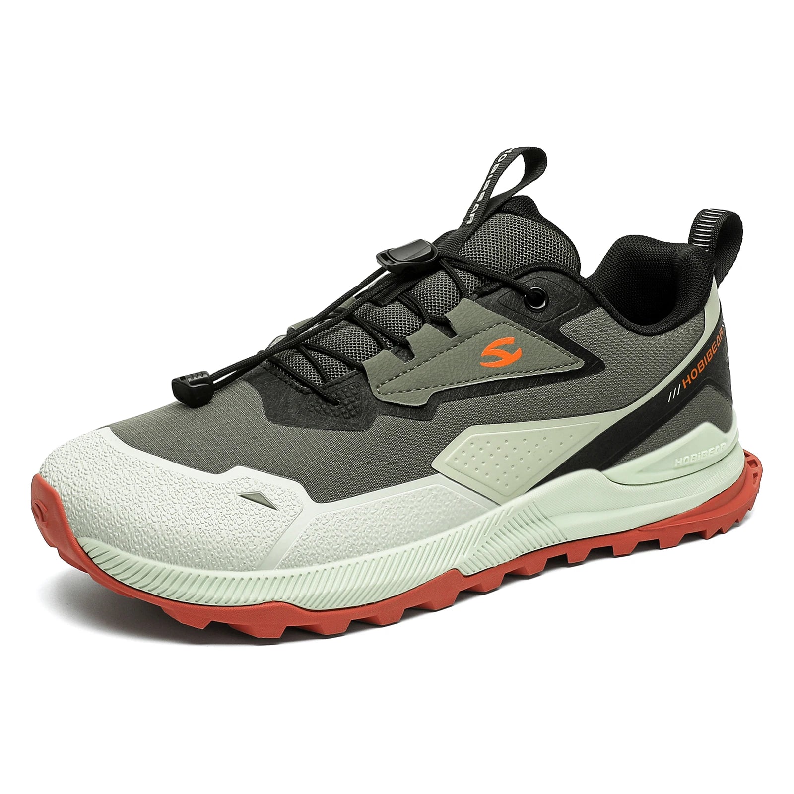 Men's Elastic Band Hiking & Walking Shoes | Non-Slip Outdoor Sneakers