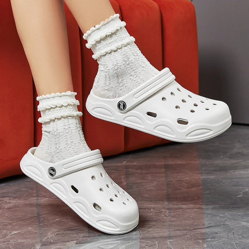 Women's Lightweight EVA Clog Sandals – Waterproof Anti-Slip Beach Slides