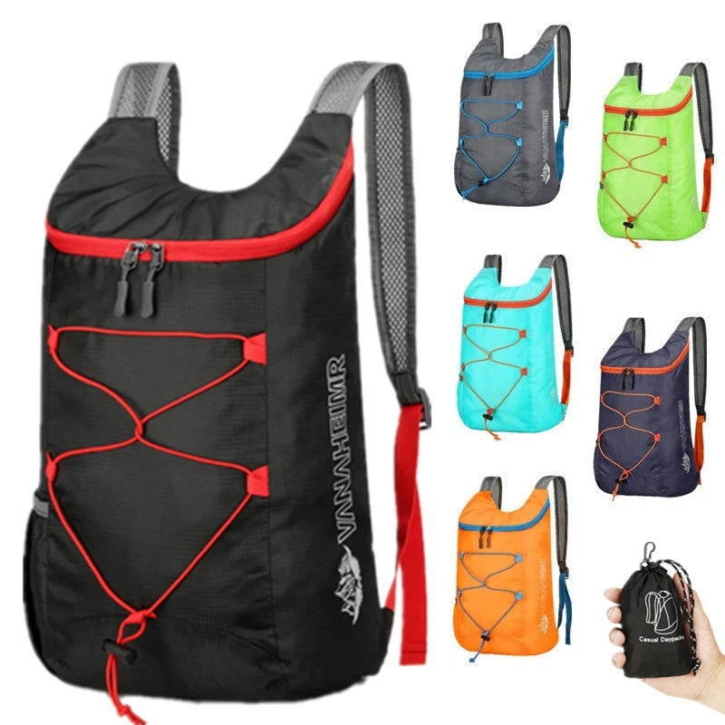 Foldable Outdoor Backpack – 20L, Lightweight & Waterproof for Hiking & Travel