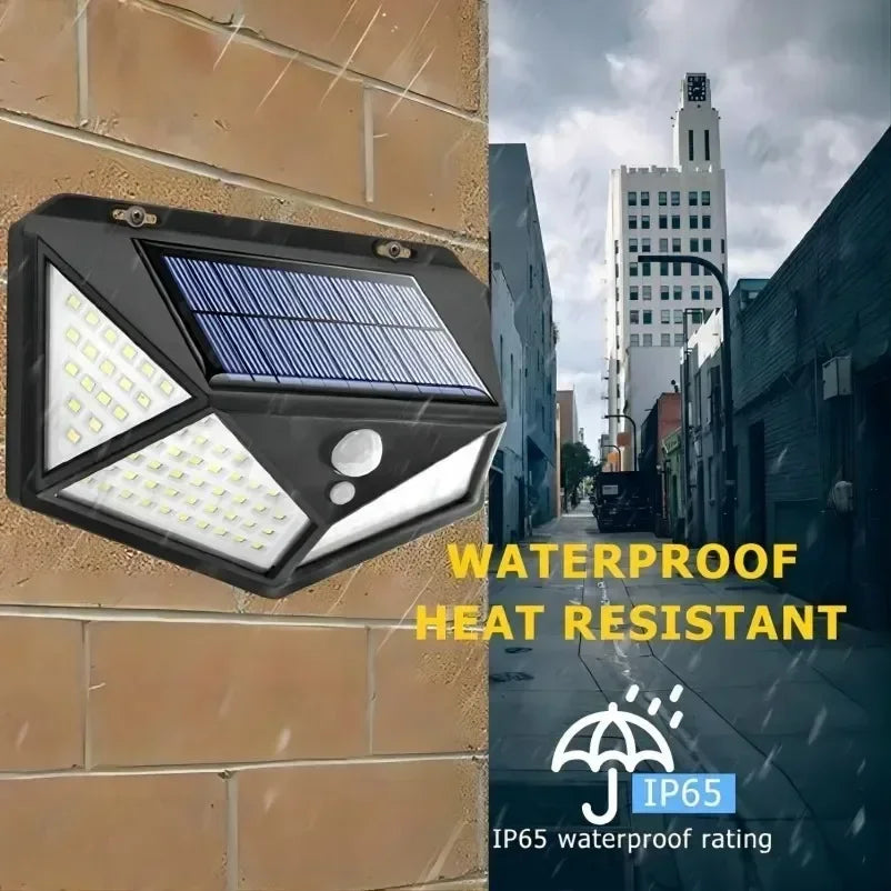 Solar Motion Sensor Garden Light — Waterproof Outdoor Spotlight