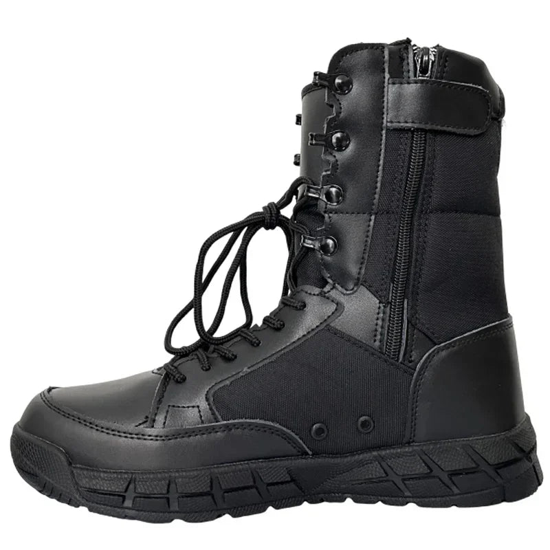 Lightweight Men Tactical Shoes Combat Boots Training Lace Up Waterproof Outdoor Botas Hiking Breathable Shoe